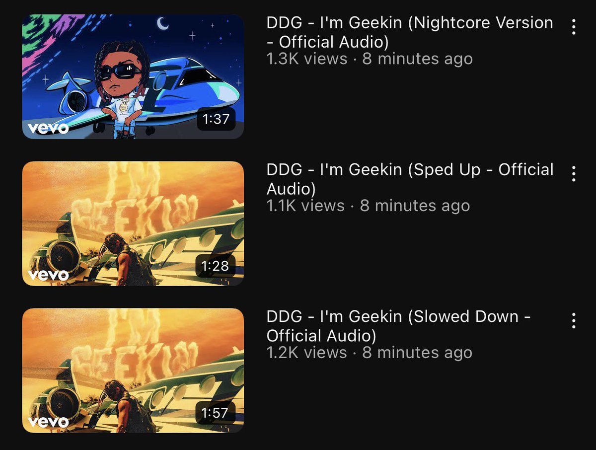 UpdatesOnDDG's tweet photo. DDG JUST DROPPED 3 NEW VERSIONS OF “i’m Geekin” GO RUN TS UP ON ALL PLATFORMS 🔥😈 https://t.co/OPWbLf4qBn