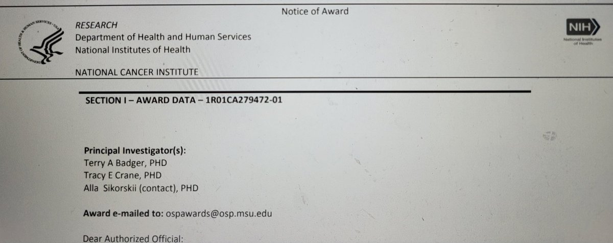 CRANE Lab (@drtracyecrane) on Twitter photo Always a good day when you receive the NOA!! Looking forward to working with <a href="/NRGonc/">NRG Oncology</a> and and the NCORP on NRG-CC012CD to reach our community sites and improve outcomes for patients taking oral anti-cancer meds. Always a good day when you receive the NOA!! Looking forward to working with <a href="/NRGonc/">NRG Oncology</a> and and the NCORP on NRG-CC012CD to reach our community sites and improve outcomes for patients taking oral anti-cancer meds.