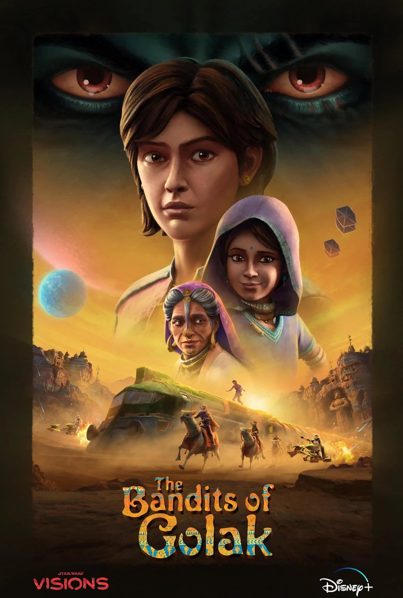 finally watched #TheBanditsOfGolak from #StarWarsVisions and it was done so well! The music to the clothing was so well executed and even the story was so rich. I would love to see this story expanded and we get to see more south Asian rep in Star Wars because it felt so good😭