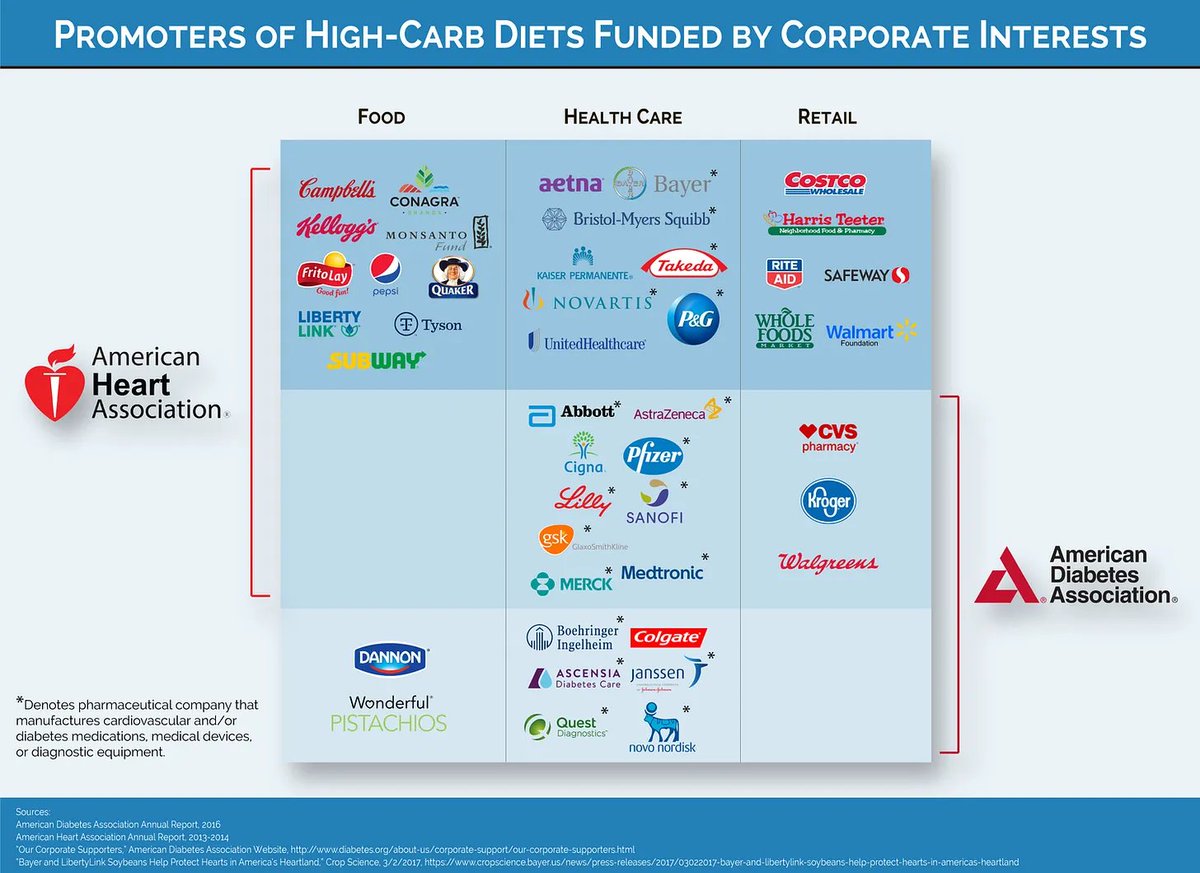 FructoseNo's tweet photo. Why would corporate-funded heart and diabetes boards promote the non-scientific downside of #keto? 
Follow the money once again as @bigfatsurprise exposes that 'higher' #carb diets are touted as #keto when they're not.
#ShitScience by the corporates!
https://t.co/zN6kqA8Y2Z https://t.co/QDOGbk97K9