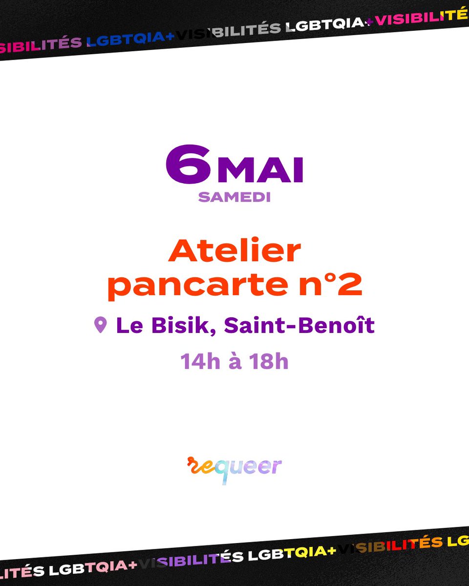Atelier pancarte demain ! 
Vien a zot ✊🏽❤️
