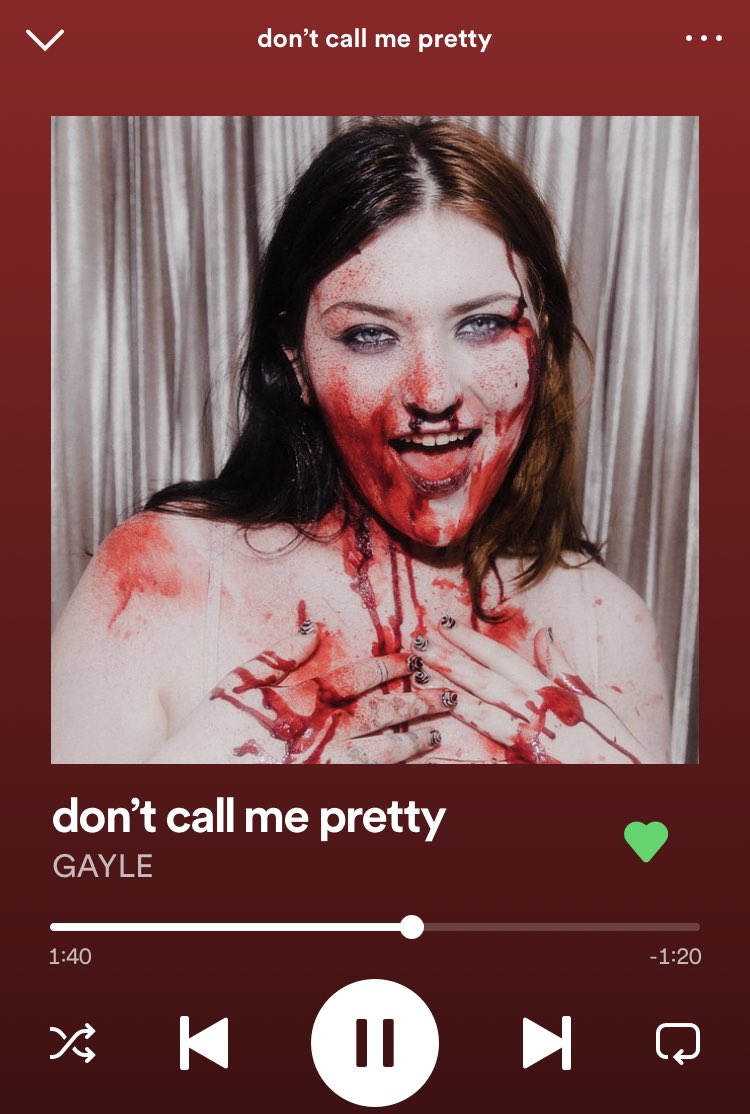 wrecklesswift's tweet photo. @whoisgayle STREAMINGGGGG #dontcallmepretty https://t.co/nD9F23RTEc