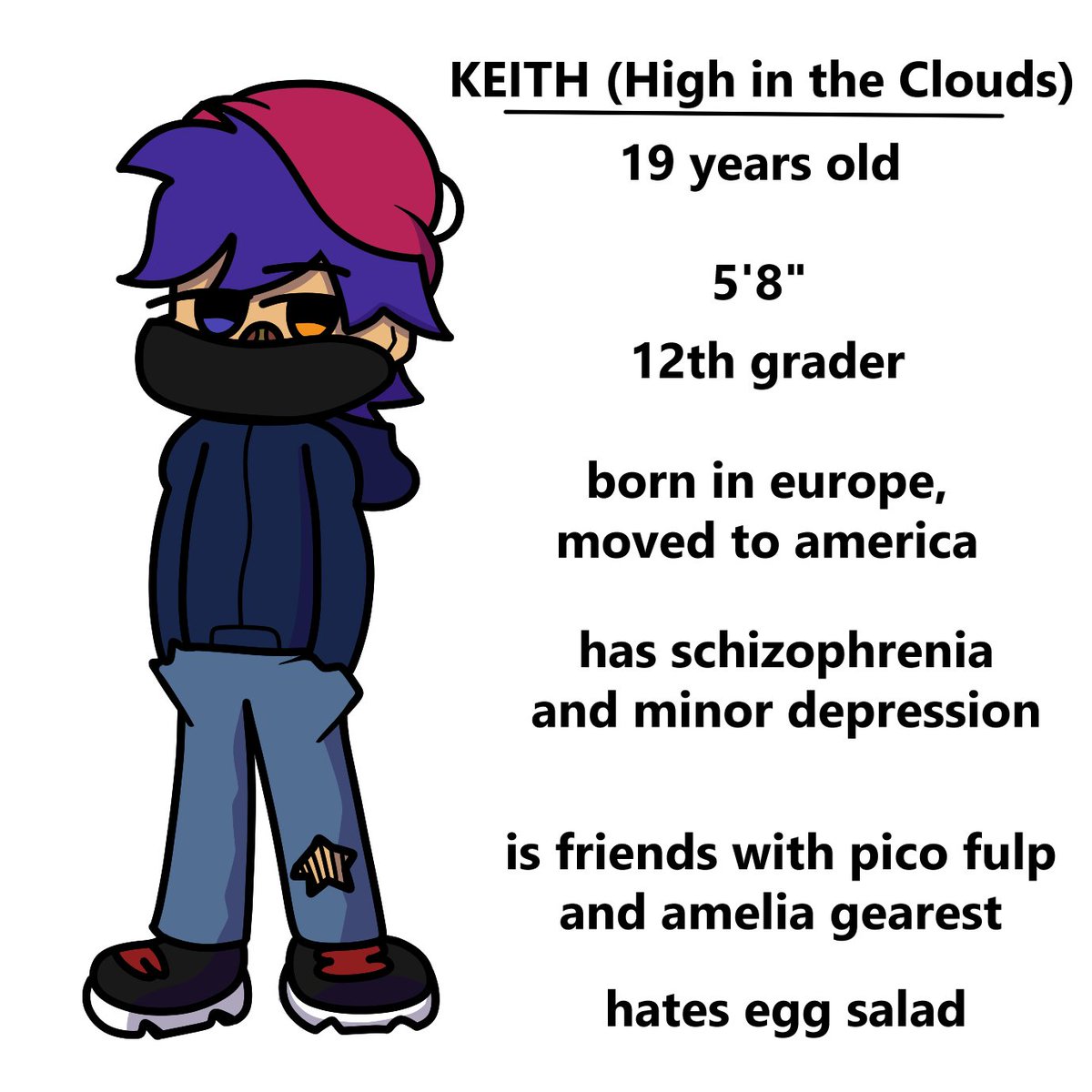 DaBigJ_Twit's tweet photo. So uh, I think I'm redoing the High in the Clouds thing....here's the new ref for Keith and Min.
#FNFMin #FunkinWithMin #FNFPrime https://t.co/sTR9gK2sdi