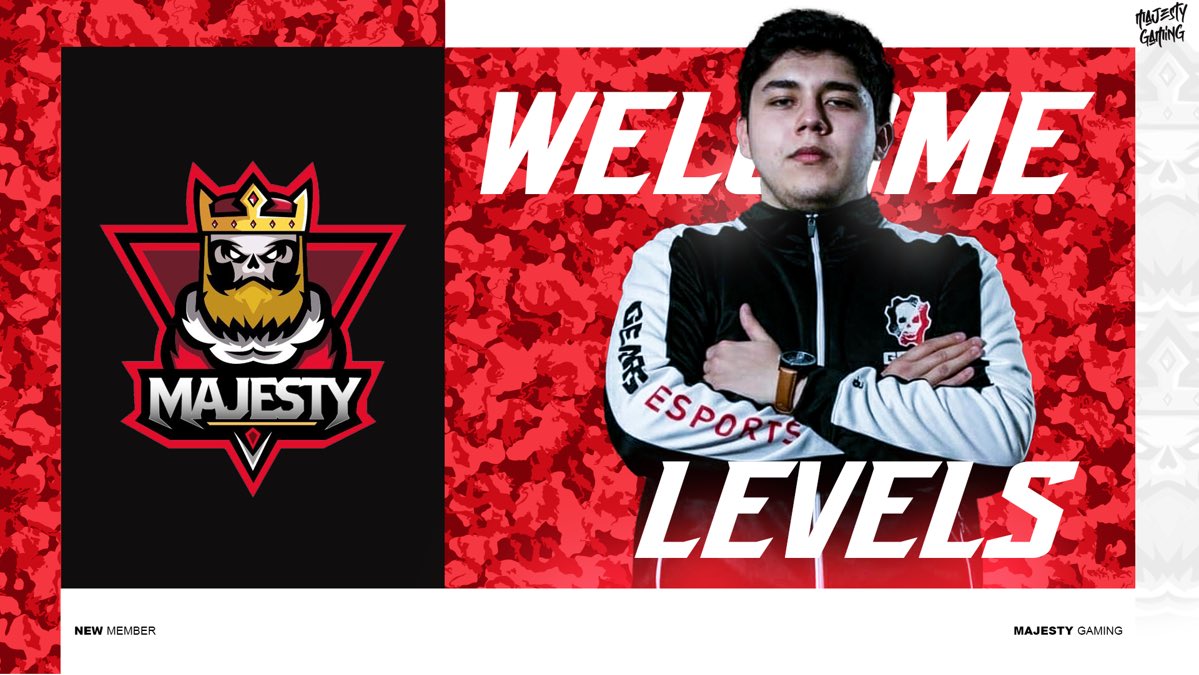 Welcome to our Kings Crew         🔥Levels 🔥the one who will be our new support and slayer player, this is on fire ! 🔥

🔥 @Levels_J 🔥

#WeAreMajesty