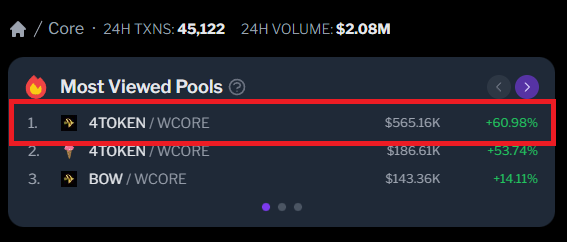 fishkoin_army's tweet photo. #4TOKEN Most Viewed Project in @Coredao_Org 

✅Quote Retweet  #4TOKEN 

🏆1 Winner (100,000 $4TOKEN)
⏰Ends in 24hrs

#memecoins #IgnoreFud #1000x #CORE https://t.co/3JVgvSjkNq