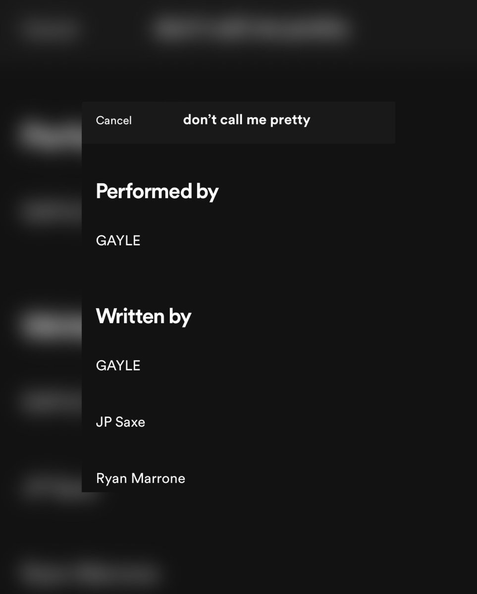GAYLESource's tweet photo. GAYLE wrote “don’t call me pretty” with JP Saxe & Ryan Marrone. #dontcallmepretty
Saxe has worked with artists like Julia Michaels & Lewis Capaldi. Marrone has worked with Nicki Minaj, Sabrina Carpenter, TWICE, FLETCHER & more. https://t.co/HbryL70Iew