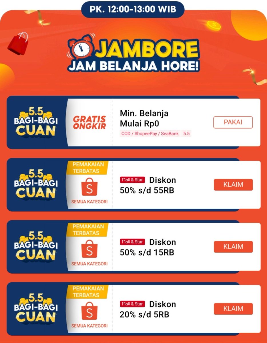 43verone's tweet photo. Voucher diskon shopee tanpa refresh 
12.00 WIB
50% sd 55k
50% sd 15k 

Standby di link ini
https://t.co/ZxUMcnNIM6

cerai dosen kunduran wortel chindo polisi giselle messi pledis haram secret number prindavan the royal kitchen thank you for being born lucas na jaemin thank you https://t.co/DGnjkgaDou