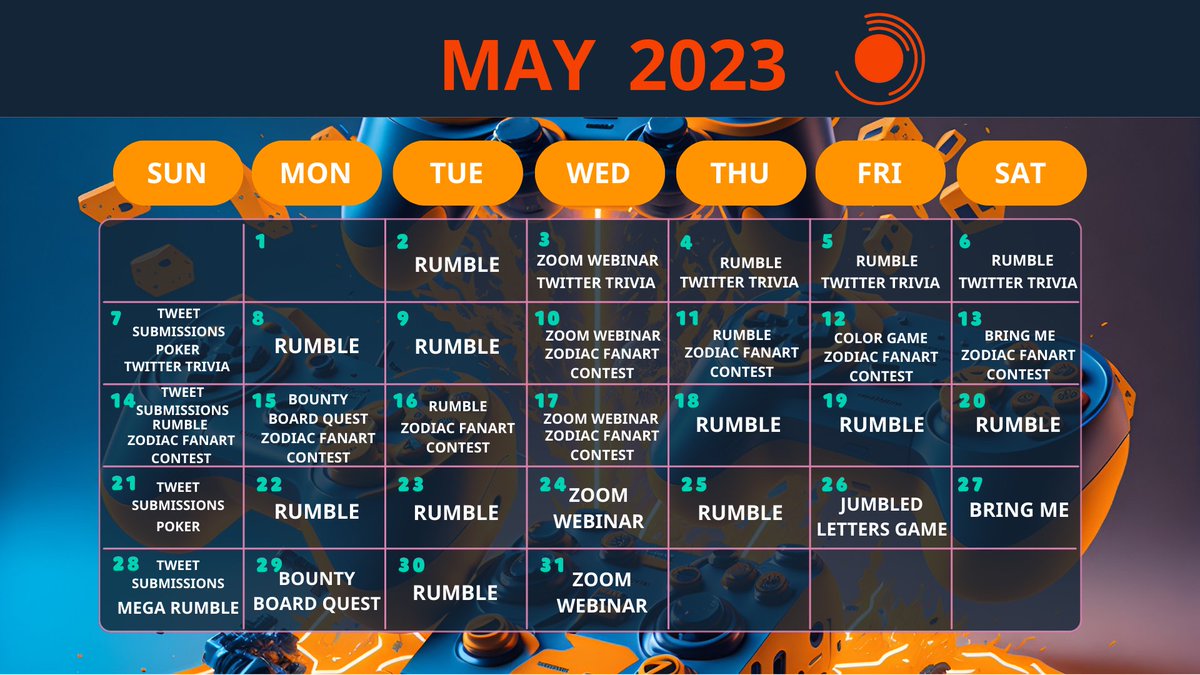 alcacor's tweet photo. 📷 May is packed with exciting events! and Updates Check out our calendar for the month. From small to huge GAs there's something for everyone. Don't miss out! Join us in https://t.co/1qoIC8FAtd be a part of something big ^^ #alcacor #alcaamp #alcaworld #alcacorcommunity #May https://t.co/SHmR1daKSs