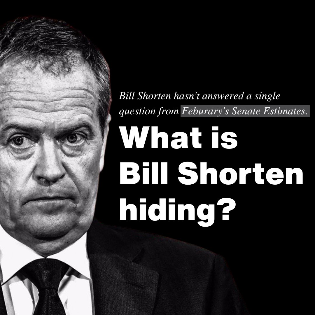 Bill Shorten is responsible for one of the largest government agencies in Australia but he’s still refusing to answer questions from Senate Estimates.
 
Before the election, Labor said they would boost transparency in government, but as usual, they just can’t keep their promises.
