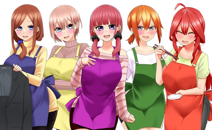 再掲でも五つ子おめでとう #五等分の花嫁 #五等分の花嫁誕生祭2023