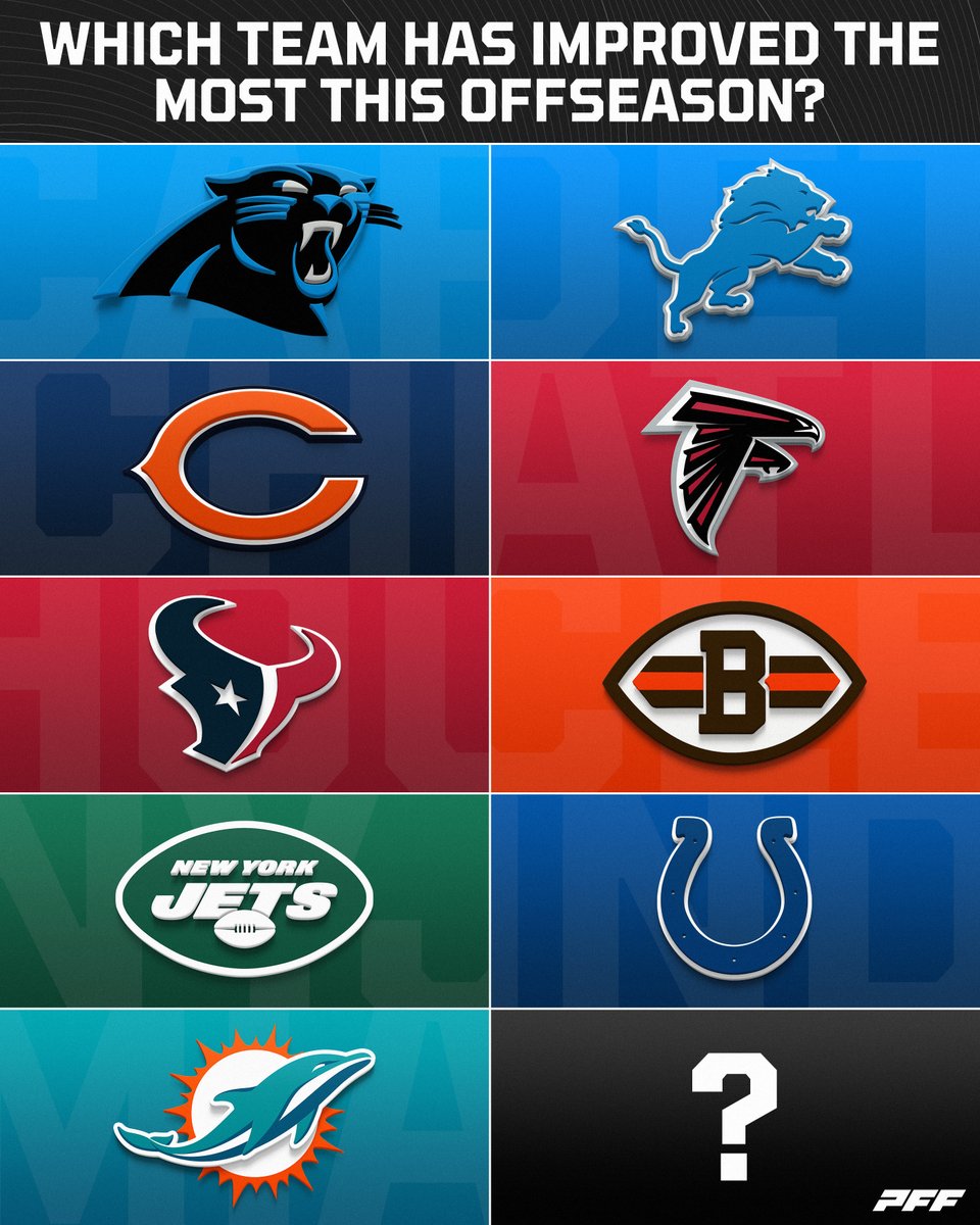 PFF's tweet photo. Who won the offseason? 📈 https://t.co/jGwp3ep7Ce