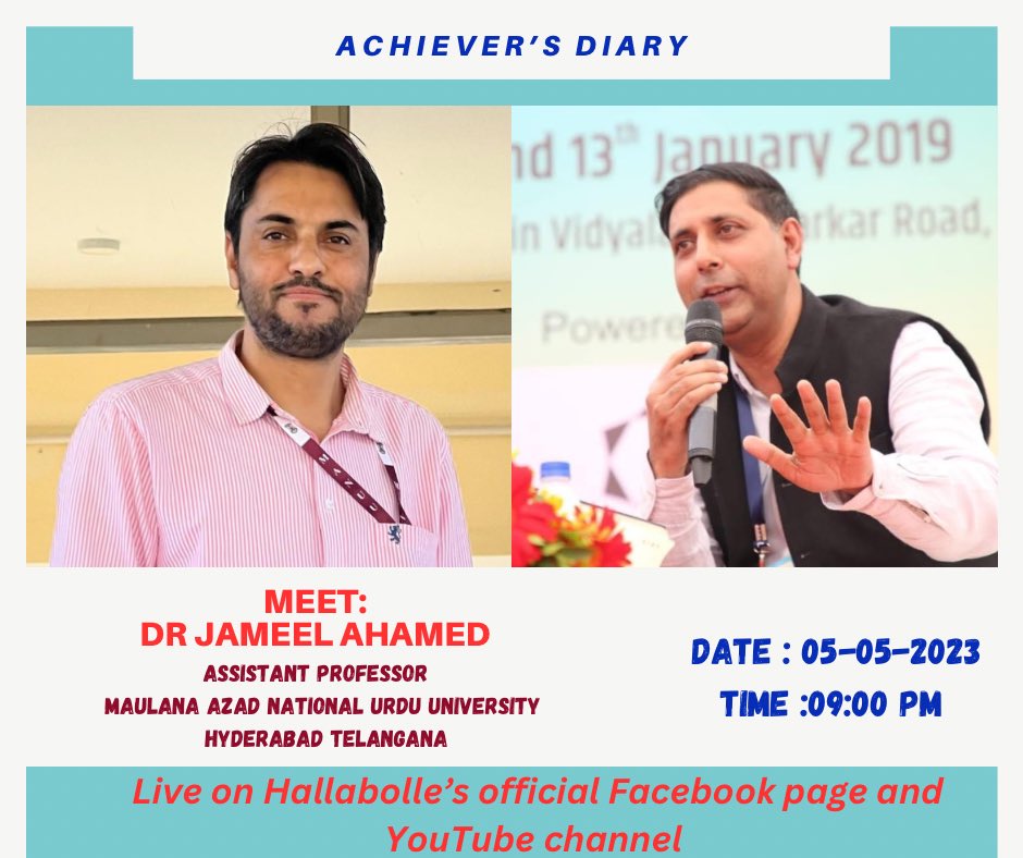 ZamarrudUrdu's tweet photo. #AchieversDiary
Meet
Dr Jameel Ahamed From Marhote Surankote
Assistant Professor
Department of Computer Science
and Information Technology MANU University (Hyderabad Telangana) https://t.co/GPtPvDy4E8