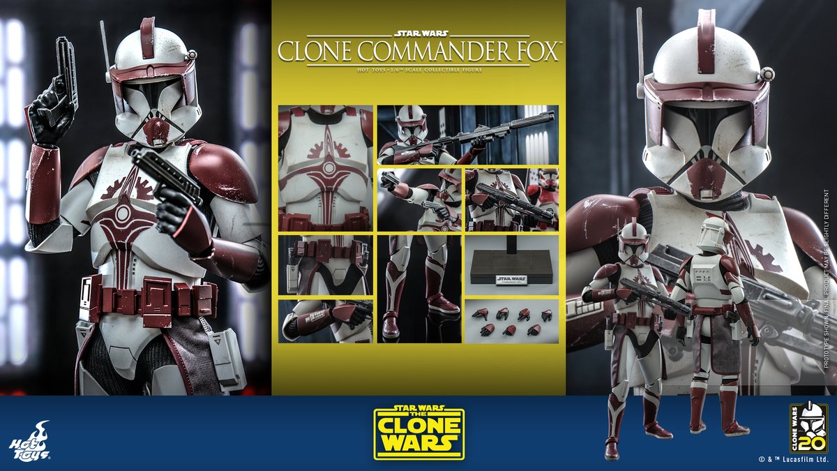 hottoysofficial's tweet photo. #HotToys 1/6th scale #CloneCommanderFox Commander figure from #StarWars #TheCloneWars is available for pre-order now! https://t.co/hARBr31pLy https://t.co/YgtsbZu20x