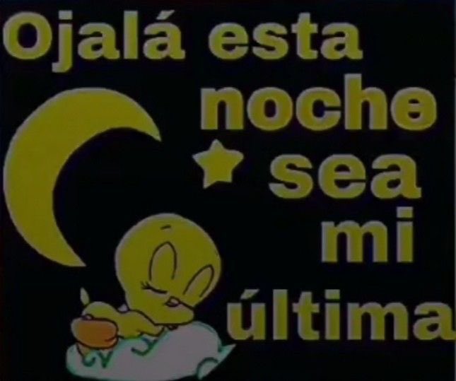 A dormir, les aviso si despierto