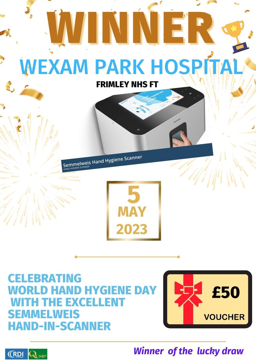 Excited to be celebrating world hand hygiene day with @wehamparkhospital. 

🎉🎉
<a href="/CarmenNags21/">Carmen Nagy</a>