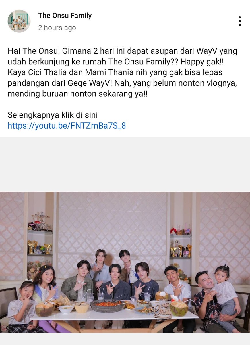 HHXF18578's tweet photo. 230505 The Onsu family Youtube Community Update
#KUN #TEN #XIAOJUN #HENDERY #YANGYANG #WayV #WeiShenV #威神V #WayV_Phantom_in_JAKARTA #WayVKetemuWayZenNi #WayVInJKT #TheOnsuFamily https://t.co/eJOEqjnu75
