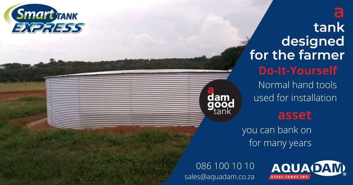 Looking for a cost effective, engineer designed tank for your farm? The Express Smart Tank is a do-it-yourself installation that gives you value for your money and piece of mind. Contact Aquadam or your local co-op. #farmdam #doityourself #waterstorage