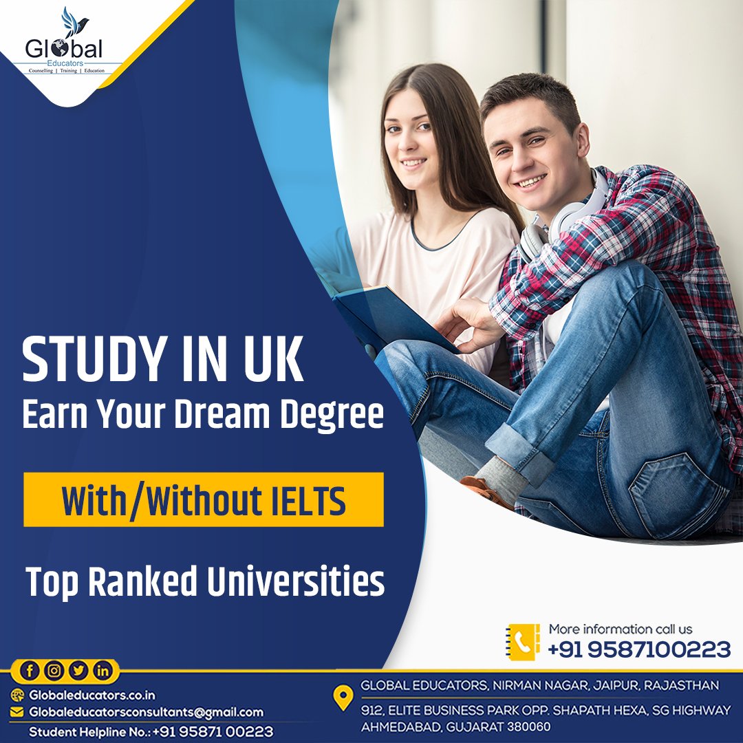 GlobalEducator_'s tweet photo. Study in UK
Earn your Dream Degree
CONTACT: Global Educators &amp; Consultant Experts
For More Information Contact Us at @+91-9982100223
Visit Our Website https://t.co/ZWi8xPnd0x
.
.
#studyabroad #education #ielts #studyincanada #study #canada #studyinuk #university #studentvisa https://t.co/IAkafhrlwF