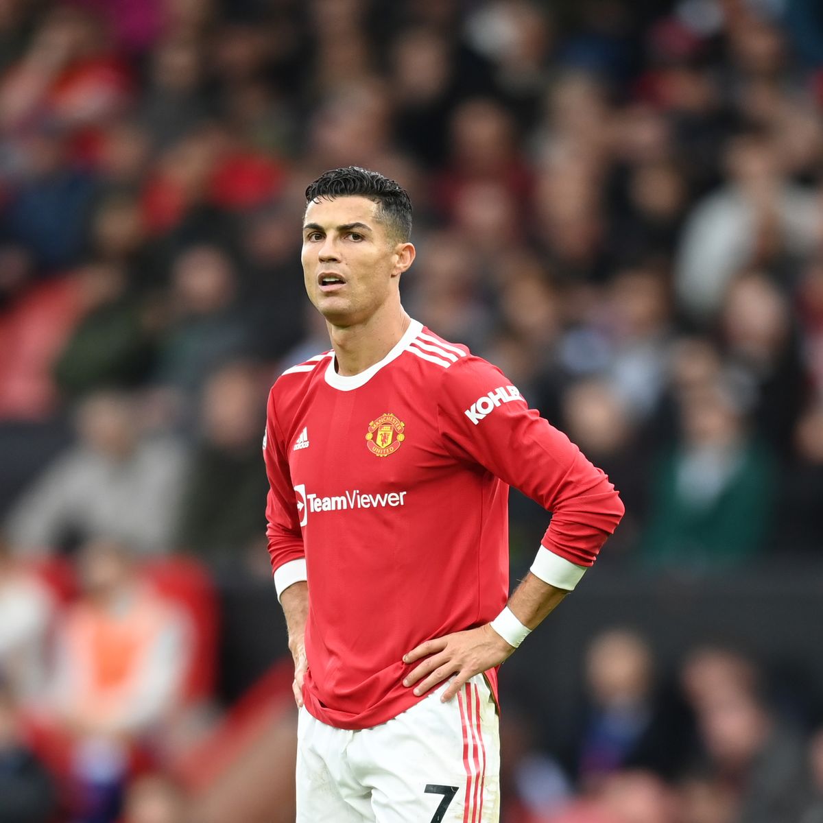 MadridPreeti's tweet photo. Manchester United need to get rid of Cristiano Ronaldo. His lack of pressing and always scoring goals when his team needs has again cost Ten Hag a game. Hope he is not losing any sleep tho. https://t.co/kJPn0Ish47