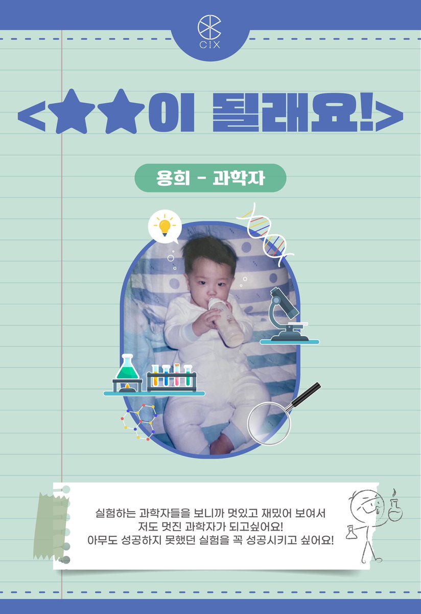 CIX_Official's tweet photo. 🎈Happy Children's Day🎈
용희는 커서 과학자가 될래요! 🧪

#CIX #씨아이엑스 #용희 #김용희 #어린이날 #Childrensday https://t.co/BRUirGtHsm