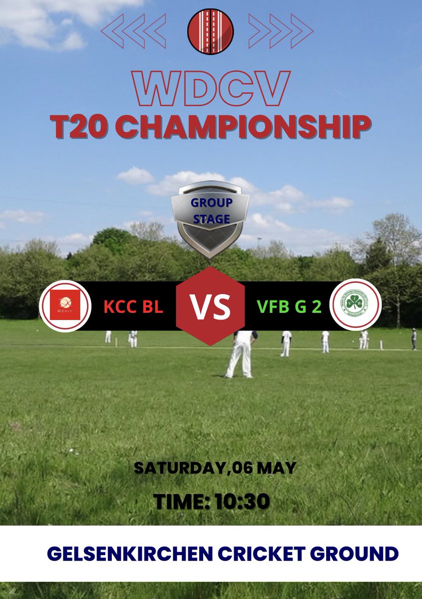 CcKoln's tweet photo. First away game for Köln CC BL

#koelncc #köln #Gelsenkirchen #cricket #europeancricket #germany #ICC #DCB https://t.co/NjY8bcVHz0