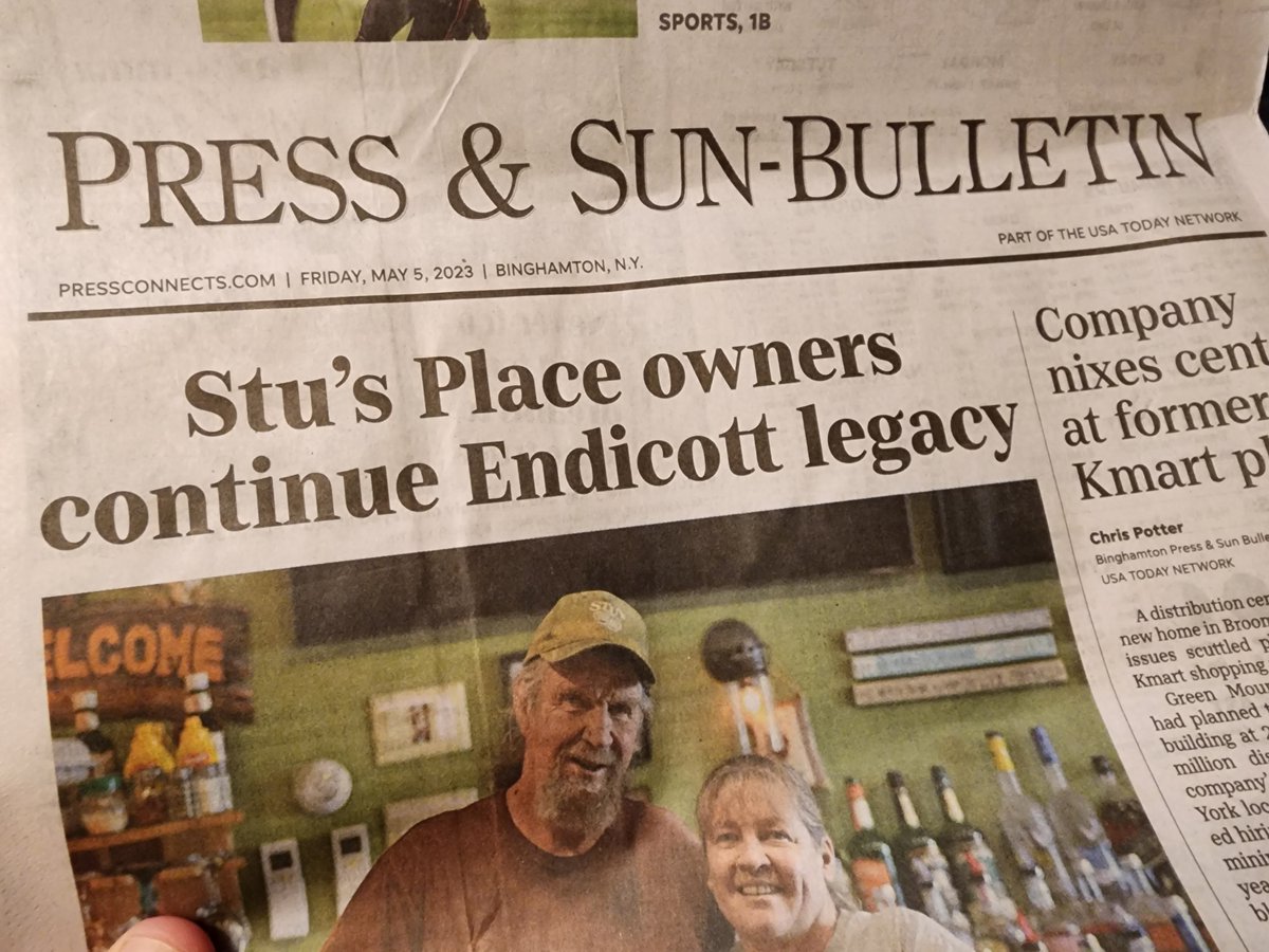 WEST ENDICOTT NEWS: Stu's Place above-the-fold in this Friday front page feature by <a href="/Tom_Passmore/">Tom Passmore</a>. #SupportLocalJournalism pressconnects.com/story/entertai…