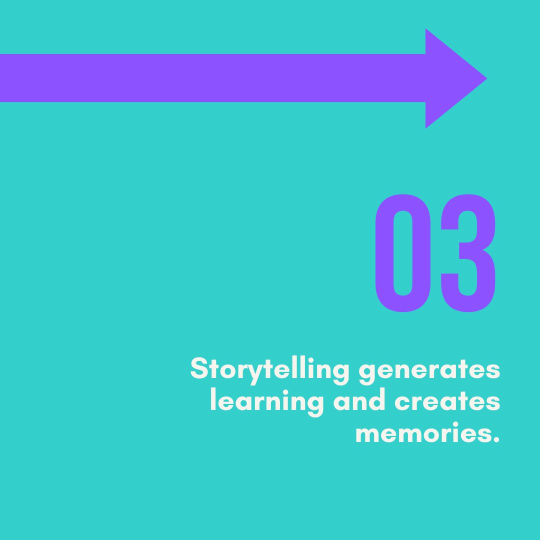 CJContentCo's tweet photo. Through storytelling, brands can generate content with narratives, and telling some relevant facts for the target audience.

This resource is ideal for, through a story, transmitting the values of the brand.

👉🏻Do you need some reasons to use it in your strategy? Read them here! https://t.co/A6R7trm0fN
