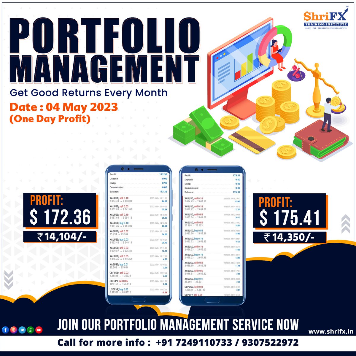 ShrifxI's tweet photo. Looking for an investment strategy that delivers solid returns? Our Portfolio Management Service is designed to do just that!
So why wait? 
 start seeing the returns you deserve!
Visit: https://t.co/0ZN87bEBLK
Contact :  91 7249110733/ 9307522972
 #portfoliomanagement  #ShriFx https://t.co/wjvpBsAAUM
