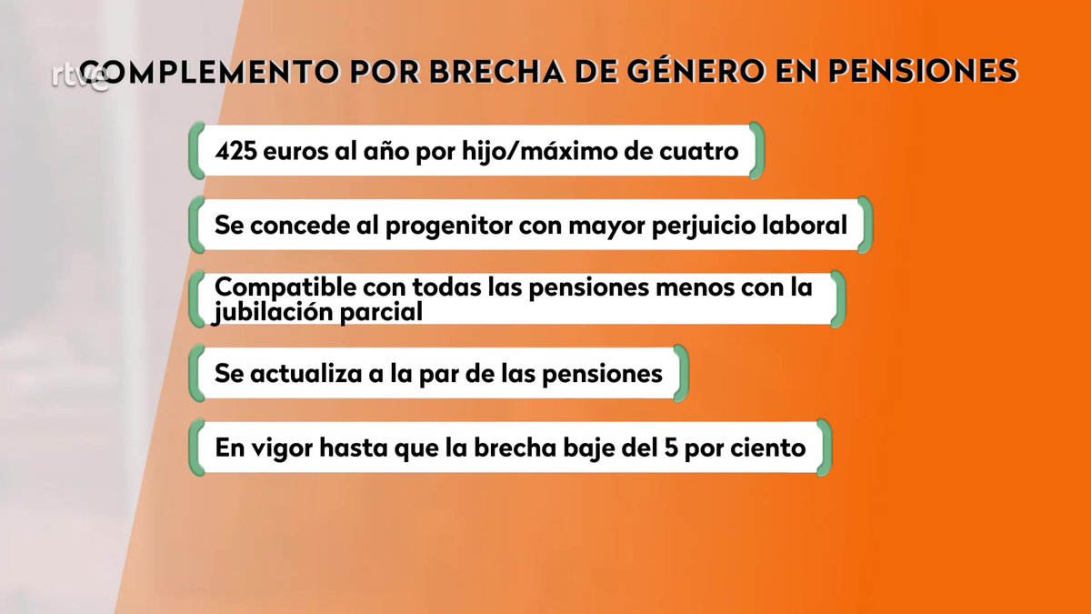 Los padres q reclamen el antiguo complemento de maternidad para la pensión pueden cobrarlo retroactivamente
⚖️Lo certifica un fallo judicial por el que un jubilado va a cobrar 15 000 €

Lo explicamos y
📌El complemento de brecha de género en las pensiones
rtve.es/v/6882652