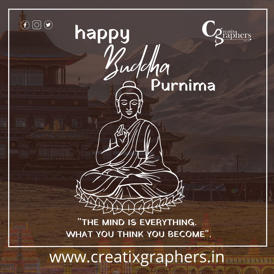 creatixgraphers's tweet image. BUDDHA: taught us how to be calm and how everything can be done peacefully without any violence. 
Happy Buddha Purnima✨🙏

#creatixgrapherspvtltd #creatixgraphers #creatix #digitalmarketing #socialmediamarketing #graphicdesign #instagood 
#instagram #aalokonweb