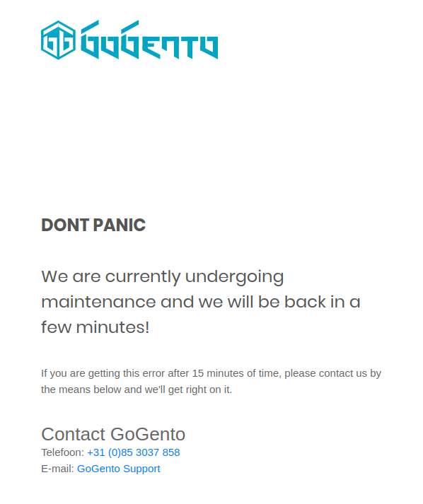 mgeoffray's tweet photo. @gogento_com Hello @gogento_com the website is still under maintenance. This failed installations via Composer.
Thank you. https://t.co/qOoyklKxUb