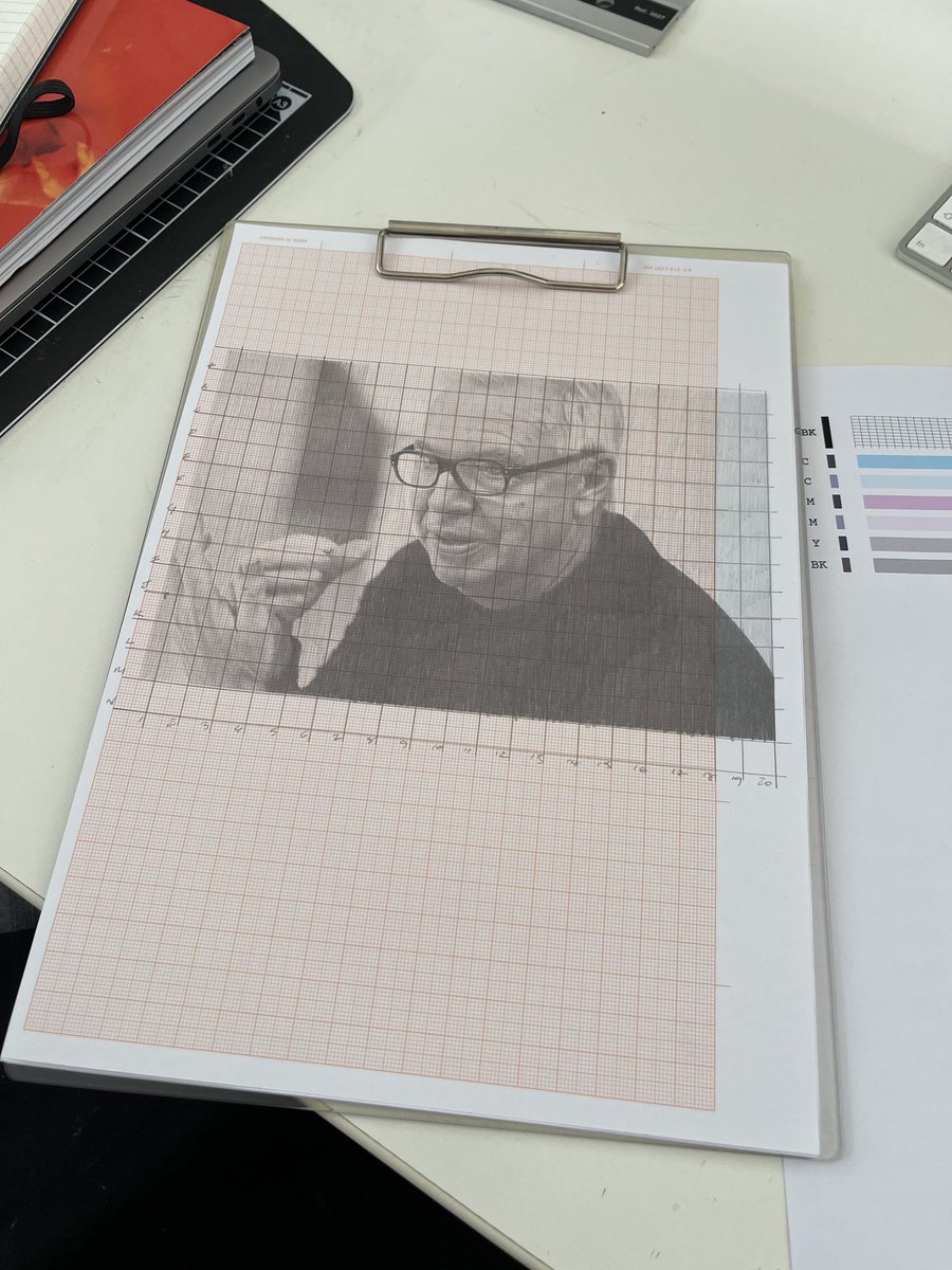 The Architect and Designer Series #52. David Chipperfield. Pencil on Graph Paper. 21 x 29.7cm (Paper Size). #davidchipperfield #architecture #design #drawing #pencildrawing #graphpaper