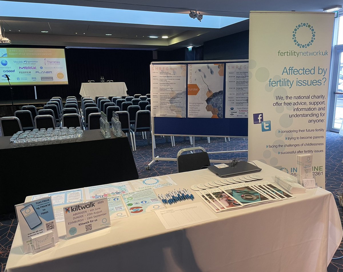 FNScotlandUK's tweet photo. At this years SHREG conference and looking forward to sharing all the support and information that we provide for anyone struggling to conceive in Scotland and across the UK ๐๐
@SHREGDundee
#fertilitynetworkscotland #hereforyou #fertilitytreatment #fertilitysupport #SHREG https://t.co/DDAAUtdawD