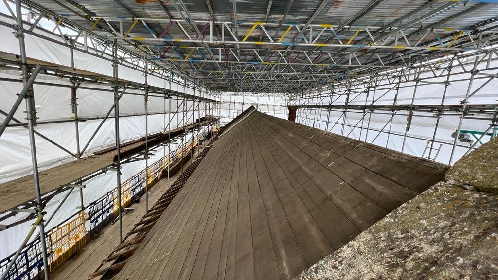 AMAqs's tweet image. Beckets chapel repairs are in full swing