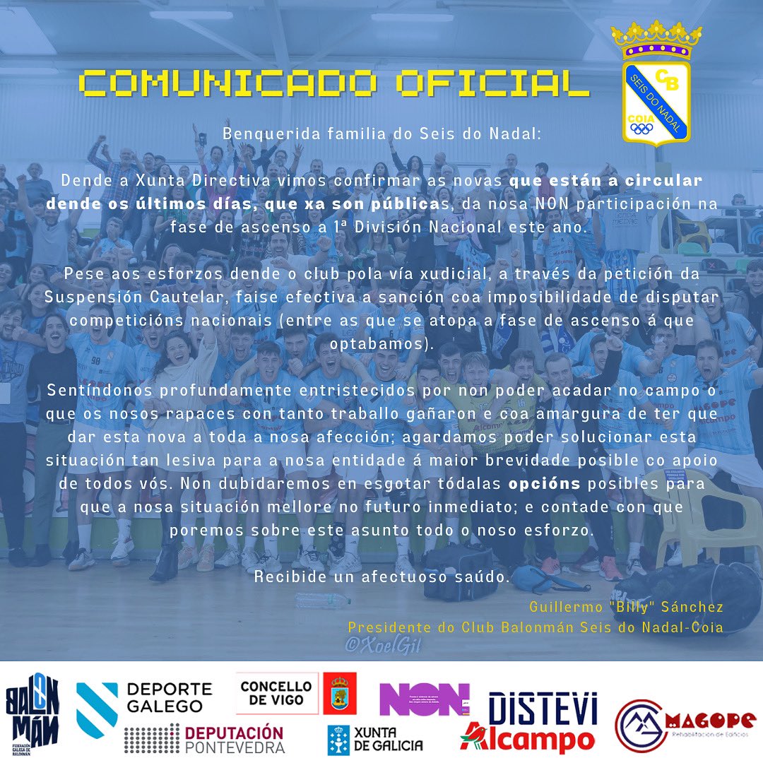 💥𝑪𝒐𝒎𝒖𝒏𝒊𝒄𝒂𝒅𝒐 𝑶𝒇𝒊𝒄𝒊𝒂𝒍‼️

#EuSonSedona 
#ConSeloGallego
 #FacedeQueANosaLendaMedre