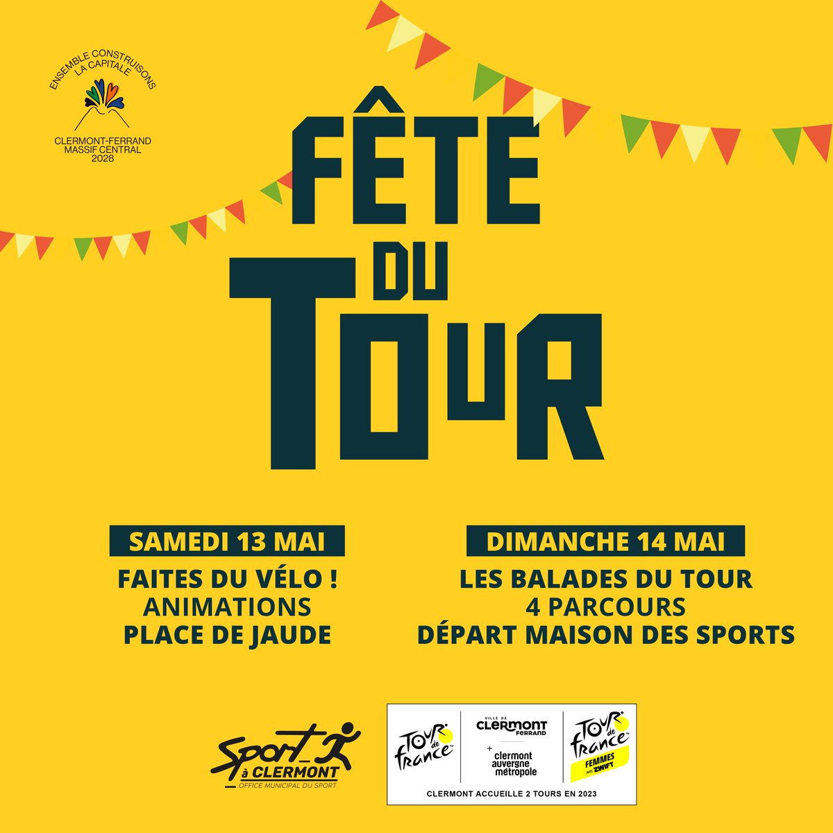 Velocite63's tweet photo. [Marquages @bicycode_fub] La prochaine séance de marquage vélo aura lieu exceptionnellement lors de la #FaitesDuVélo #FêteDuTour

📅Samedi 13 mai - entre 10 et 17h
📍place de Jaude @ClermontFd 

réservation conseillée: https://t.co/6VcbvRsbBz https://t.co/K86whNhDHv