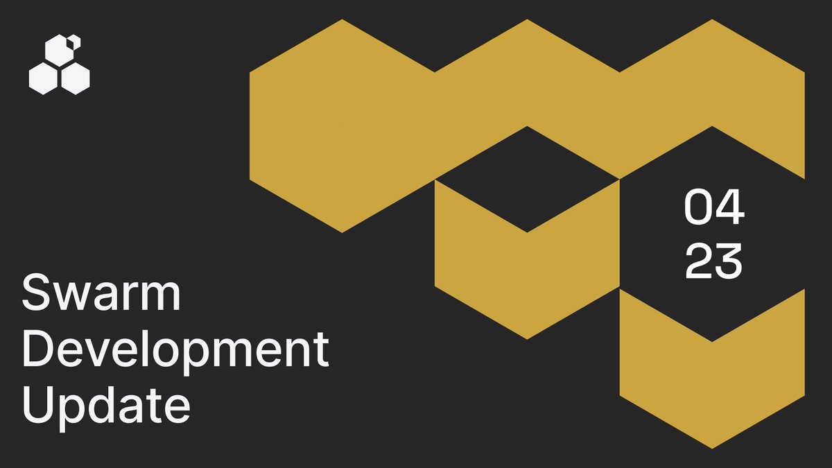 ethswarm's tweet image. Stay up-to-date with the latest development updates from Swarm Foundation! 🛠️ 🐝 🐝 

Read the April Monthly Development Update here👇

blog.ethswarm.org/foundation/202…