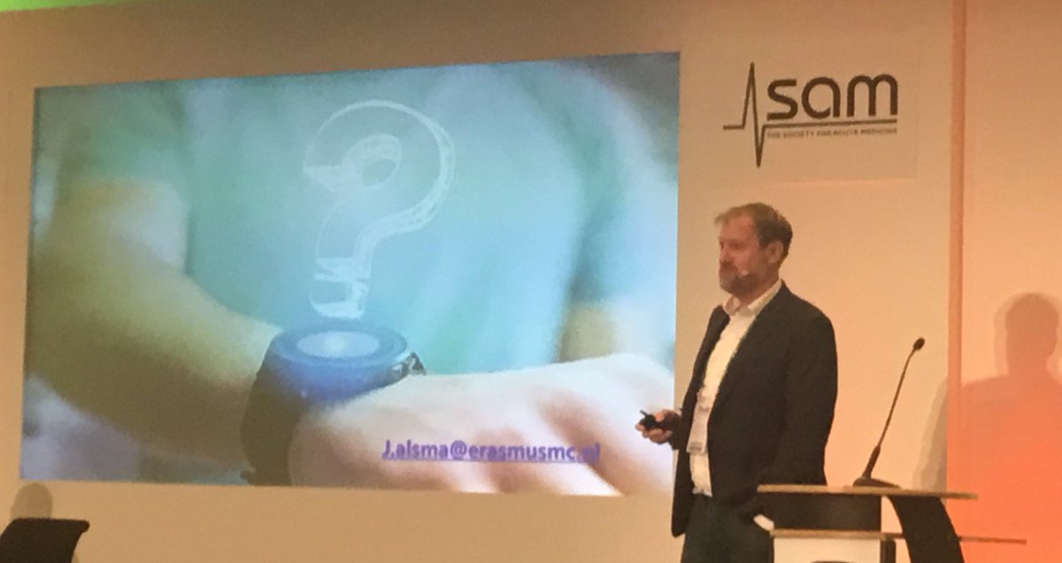 #DIY monitoring:  Jelmer Alsma is launching #FUSE - a #Flashmob to collect data from #wearables for 48 hours across Europe #SAMCopenhagen <a href="/acutemedicine/">SAM Online</a> pls reach out to #SignUp