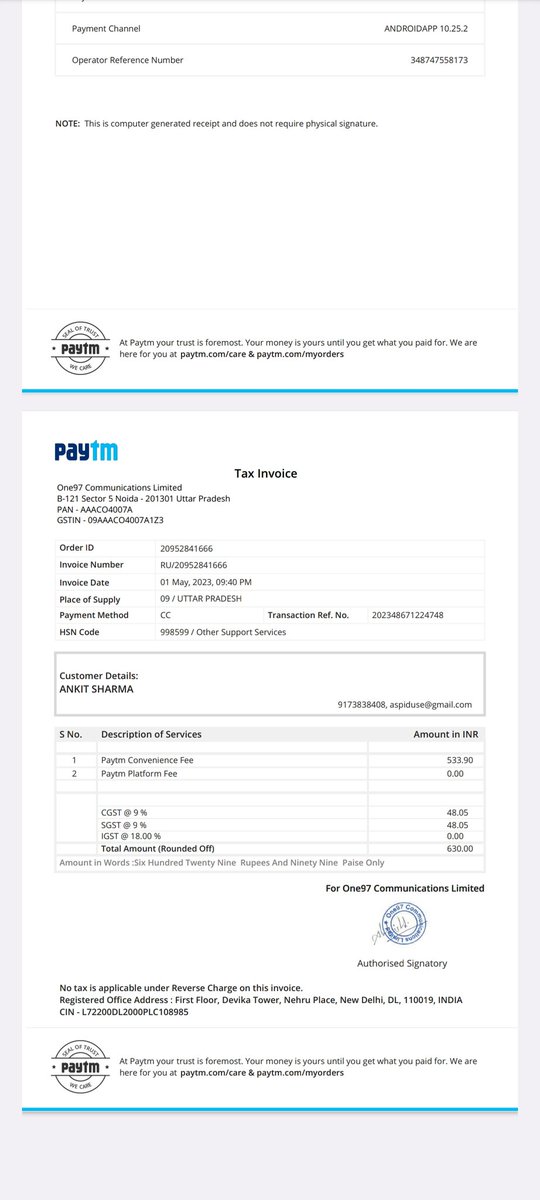 ianikeet's tweet photo. @Paytmcare @Paytm I have done rent payment and applied offer coupon but still not received cashback yet ...your ivr not provided proper solution and giving solution ..shared order I'd pls provide my cashback https://t.co/ru4dcNzqE5