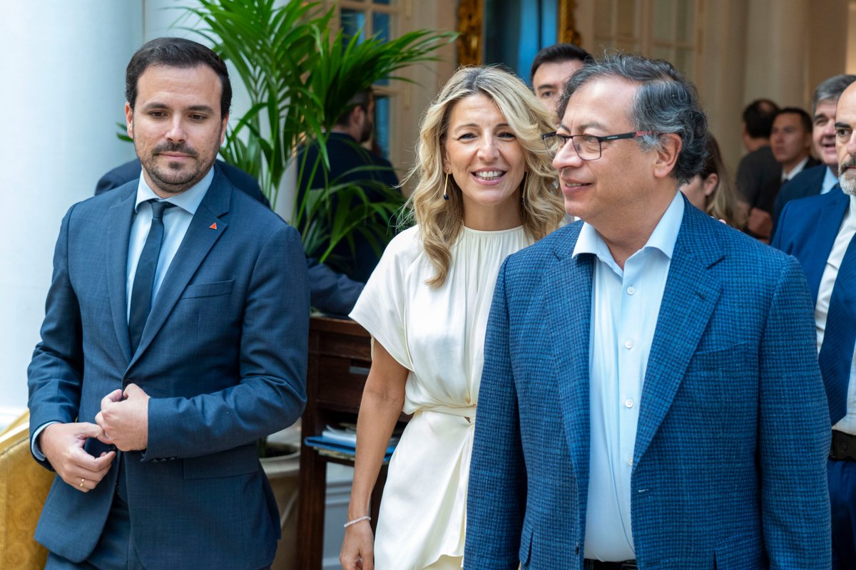 Yolanda_Diaz_'s tweet image. En Colombia se abre paso la esperanza gracias a las políticas transformadoras del Gobierno de @petrogustavo.

Sigamos avanzando juntos, España y Colombia, en un horizonte común de protección de la democracia, del planeta y los derechos sociales ❤️🇨🇴