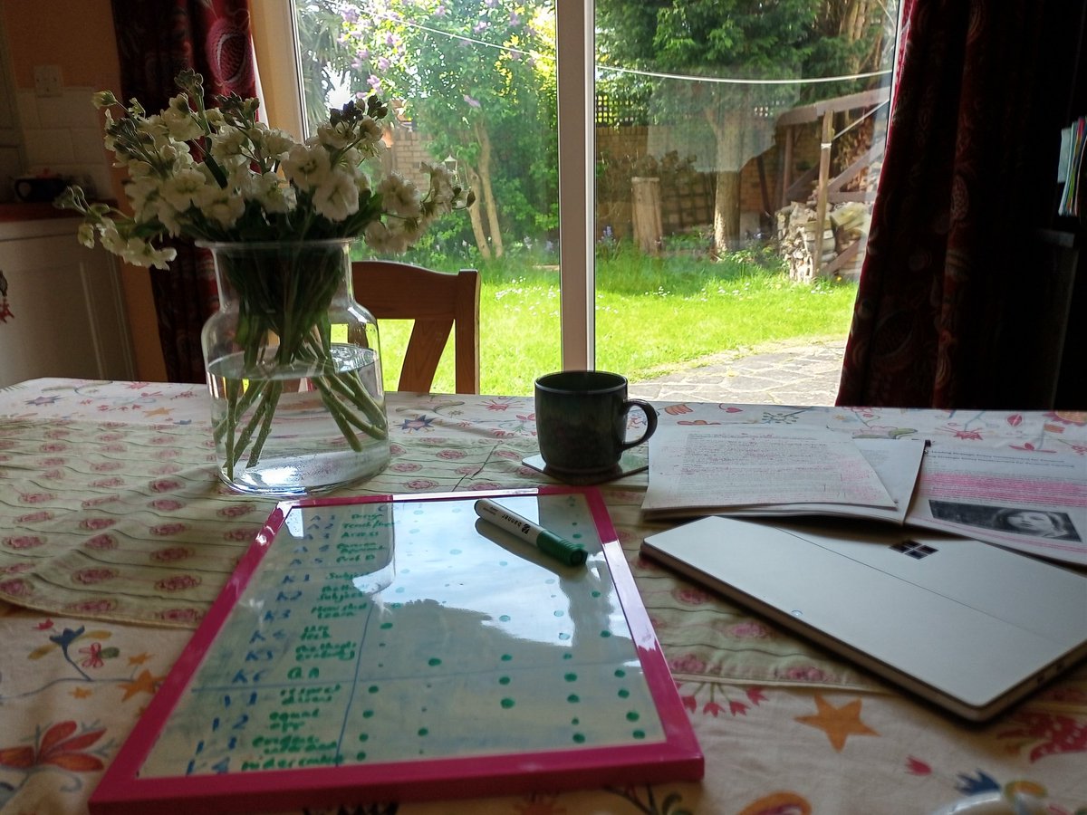 drkerrygough's tweet photo. In position for the day. Mapping done, next up editing #principalfellow application ready for submission next month. Inspired by @cuthbert_kate (finally back to it!), @RKChallen (the leader of the pack) @lstinson81 and @DrSBroadberry for poking & prodding me. Today I'm on it! https://t.co/54BPxI7ZXJ