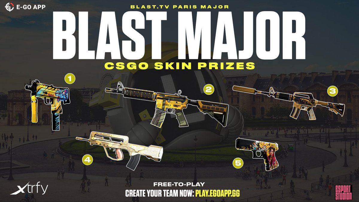[<a href="/e_goapp/">E-GO APP</a>]
🌟BLAST MAJOR🌟

Its getting closer so take the chance and participate. Its all for FREE and you can win amazing prizes!
Register and join my league⤵️⤵️
play.egoapp.gg/fantasy/5/tour…
Code to my league: zHcd59SB20

Good luck👍🏻