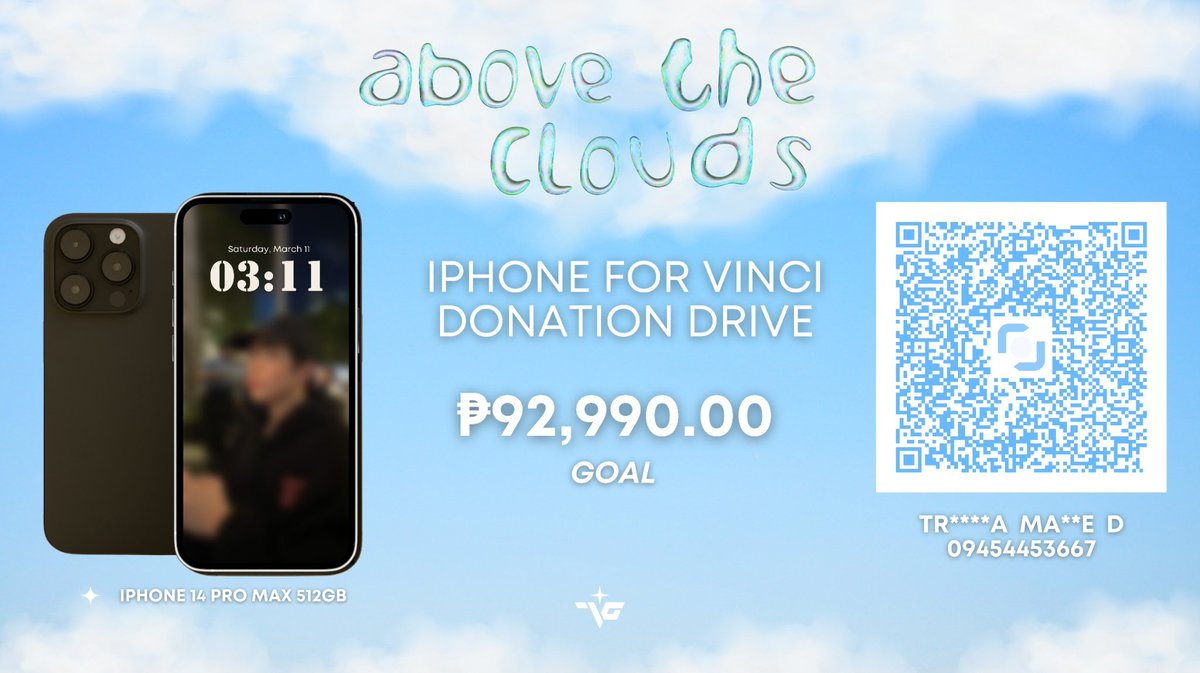 We heard you, inVINCIbles! ✈️📱

We’re starting a new donation drive to give Vinci his new iPhone!

Send in any amount to the QR code below! Together, let’s show what our love can do once again and reach the goal 💙

#HORI7ON_VINCI 
#호라이즌_빈치 #빈치