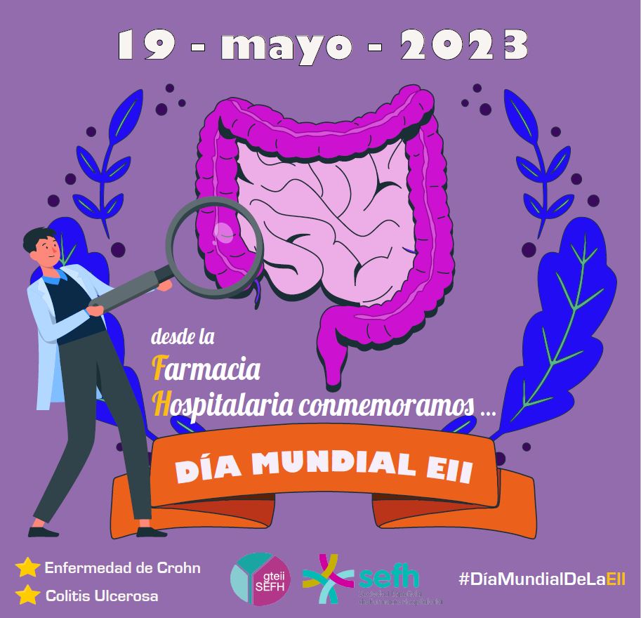 Hoy  #DíaMundialDeLaEII desde <a href="/gteii_sefh/">GTEII-SEFH</a> participamos en la visibilización de la #EII
 <a href="/ACCU_Espana/">ACCU ESPAÑA</a> <a href="/geteccu/">GETECCU</a> <a href="/sefh_/">S.E.F.H</a>  #WorldIBDDay