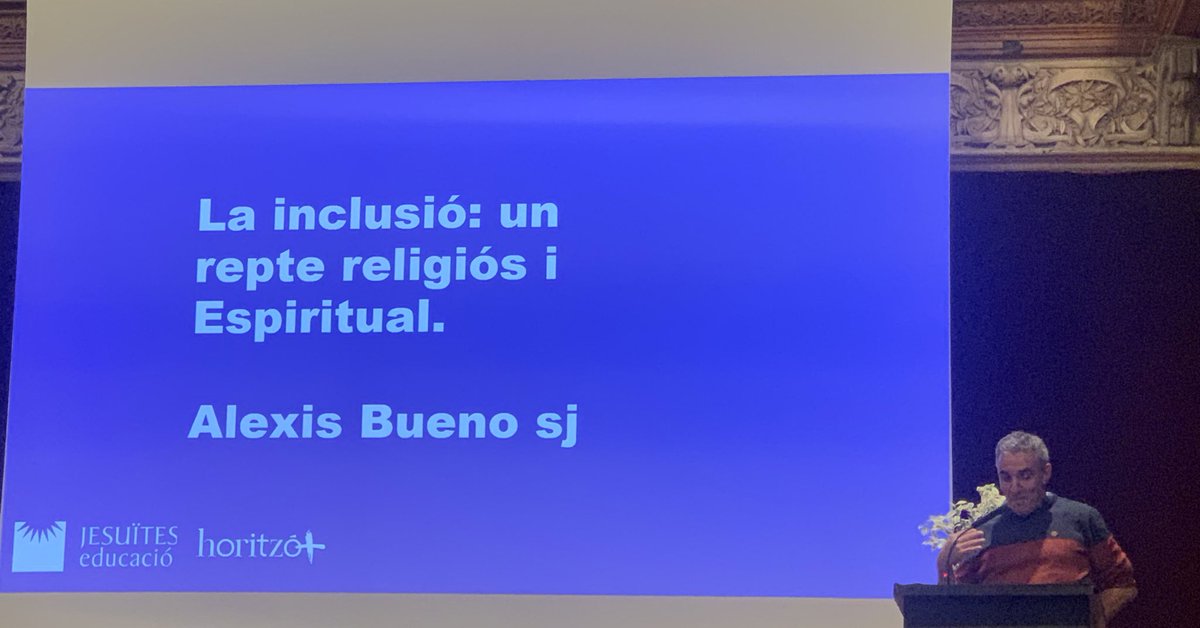 Interpeladora intervenció del nostre company <a href="/AlexisBueno1/">Alexis Bueno</a>. La inclusió és un indefugible evangèlic, un repte urgent des de la nostra identitat com a escola jesuïta. <a href="/JesuitesEdu/">Jesuïtes Educació</a>