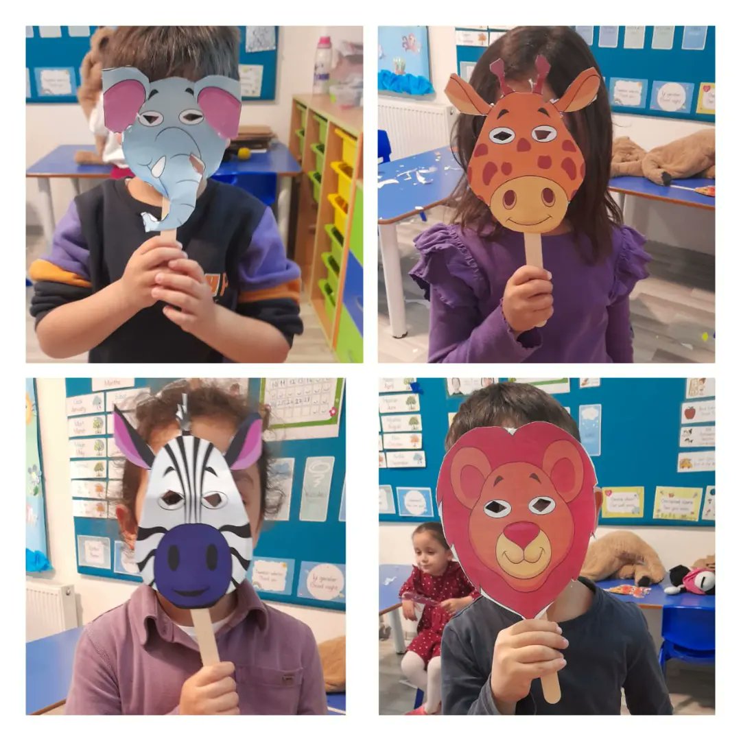 ortacabk's tweet photo. This week our Age 4 students learned about wild animals and they made their own masks. 🌸 
 4 yaş öğrencilerimiz bu hafta vahşi hayvanlari öğrendiler ve kendilerine maskeler yaptilar. 🌸

#bahçeşehirortaca
#BKokulöncesi
#heranımdabahçeşehir https://t.co/DbnPONq8Sx
