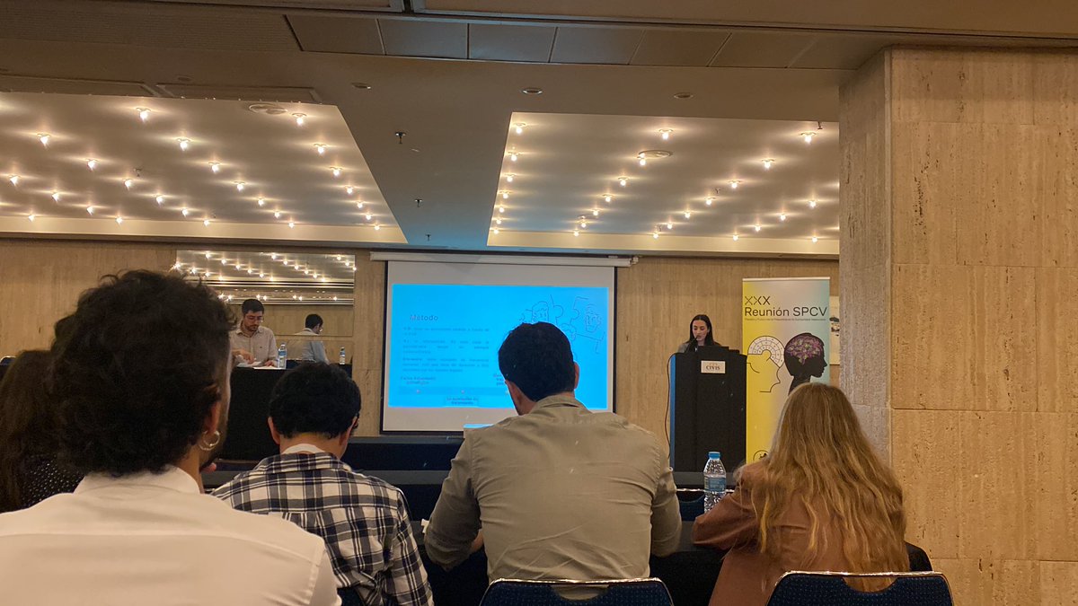 spcv_info's tweet photo. Damos comienzo a la XXX Reunión de la @spcv_info con la 1a comunicación oral “Evaluación de una intervención psicoterapéutica con un adolescente de acogida. A propósito de un caso.” a cargo de Laura López PIR del @HospitalLaFe 

@Tryp_Cs_Center @SEPsiq #psiquiatria #saludmental https://t.co/aqDryPxlsE