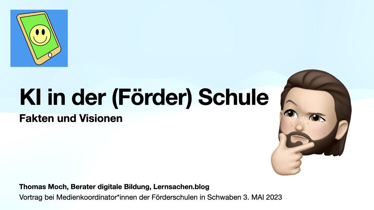 Ki in der (Förder) Schule - Was ist das, wie funktioniert das und was macht das mit mir? - Aufzeichnung meines Vortrags #twlz #Diklusion #BayernEDU #spottet#twlz #Diklusion #BayernEDU #SoPaed
lernsachen.blog/2023/05/05/ki-…