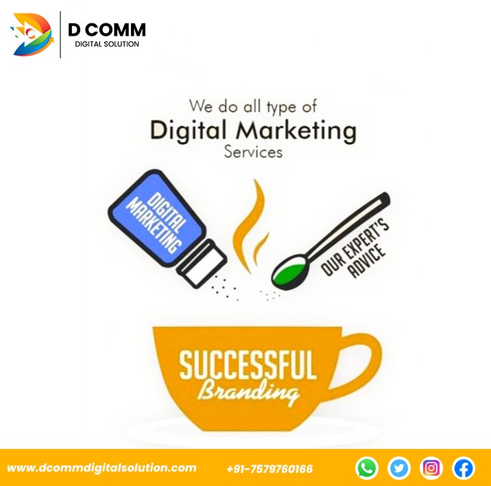 DcommDigital's tweet photo. ✴️DCOMM DIGITAL SOLUTION ✴️
We are doing online marketing 🧑💻for your business 🌐
.
.
.
.
#promotion #DigitalMarketing #digitalcreatornetwork #marketingdigital #Digi #marketing #marketingagency #marketingpro #smartcasual #digitalpalatform #socialmediamarketing #Google #Twitter https://t.co/73TkEurtFe