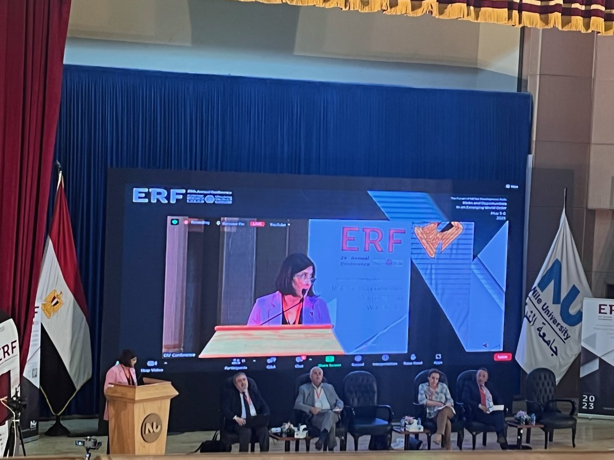 Watch Dr. Mary Kawar, moderating the ERF 29th Annual Conference hybrid Plenary Session 4, titled "Challenges and Opportunities: Digital Transformation and the MENA Economies", on the ERF Official YouTube Channel, hosted by <a href="/NileUni/">Nile University of Nigeria</a> 
youtube.com/watch?v=jobizz…
us06web.zoom.us/webinar/regist…